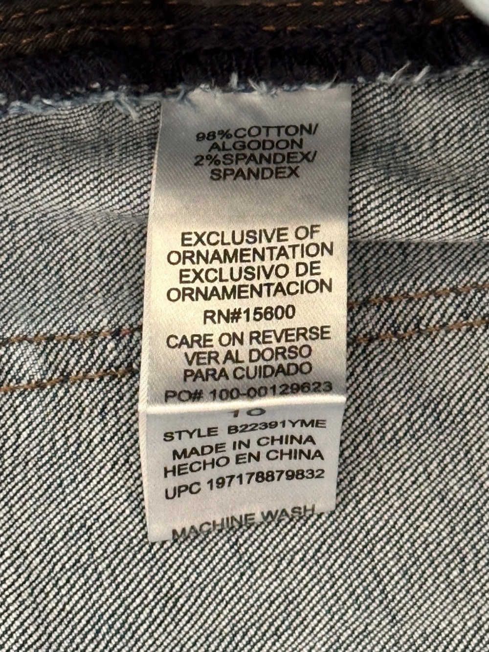 Democracy Ab Solution Girlfriend Jeans Blue Denim Women’s Size 10 - Picture 13 of 13